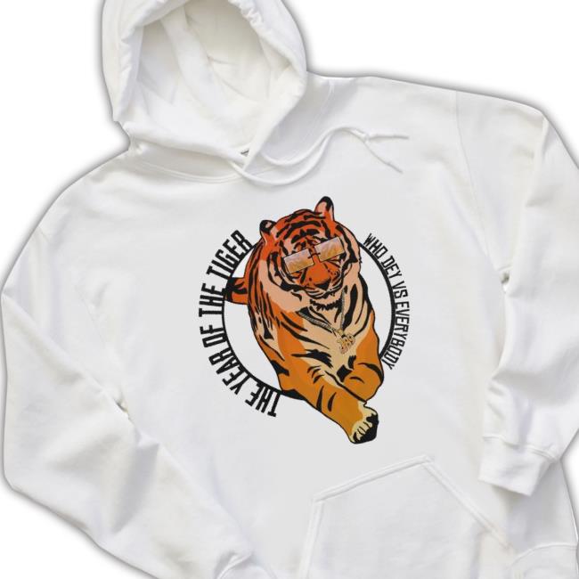 Cincinnati Bengals The Year Of The Tiger Who Dey Vs Everybody Crewneck Sweatshirt Cincinnati Bengals The Year Of The Tiger Who Dey Vs Everybody Tee