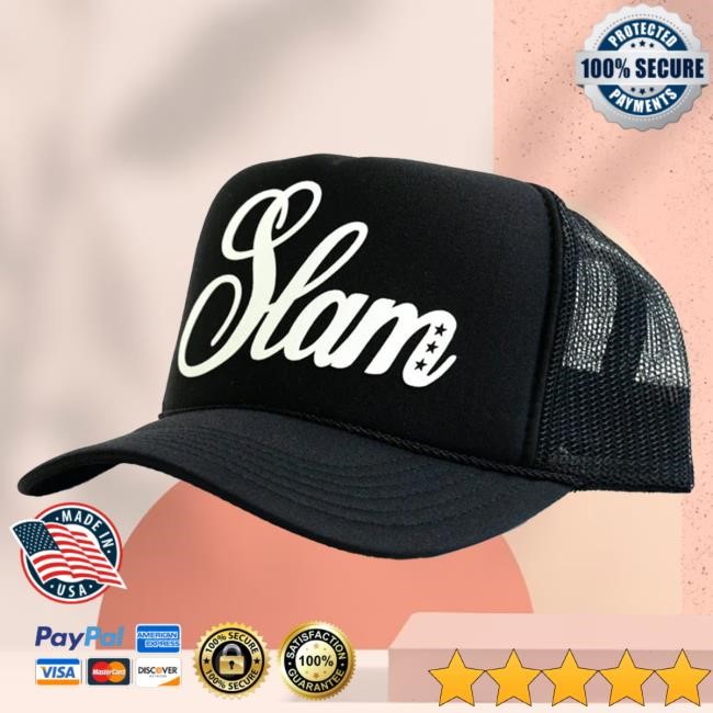 Official Slam Merch Store Shop SLAM Big Game Hunters Camo Trucker Cap (Black) Slam Goods Apparel