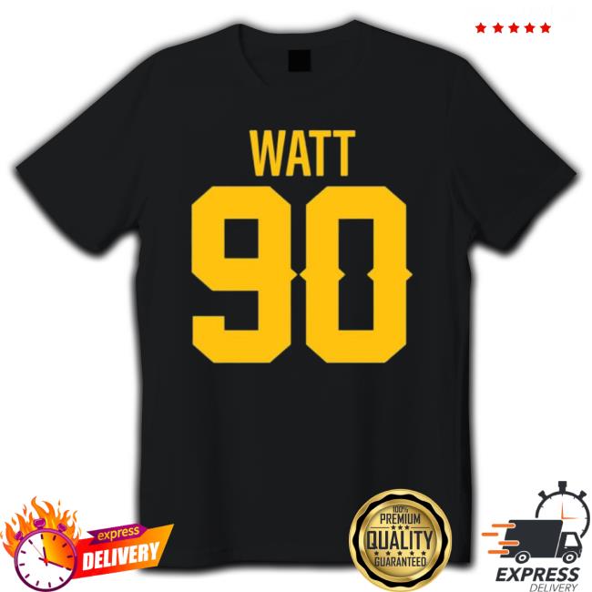 Jersey Number T. J. Watt Steelers #90 Hooded Sweatshirt