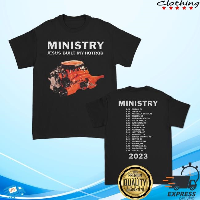 Jesus Built My Hotrod 2023 Tour Tee (Black) Official Ministry Merch
