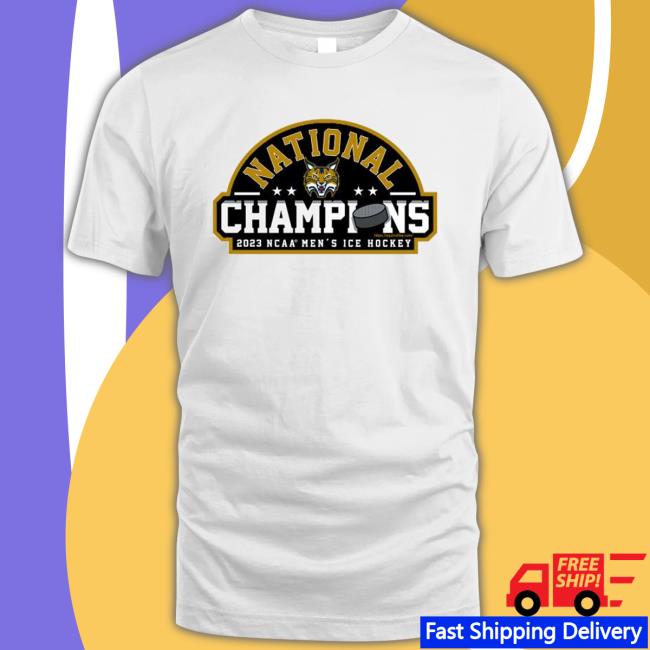 NCAA National Champions 2023 Quinnipiac Bobcats Men’s Ice Hockey Shirt