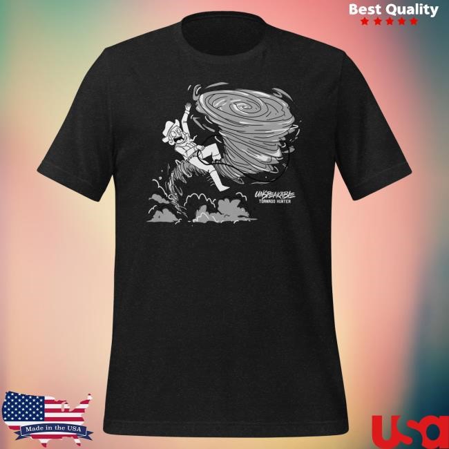 Official Unspeakable Merch Black Tornado Hunter Hot Shirt