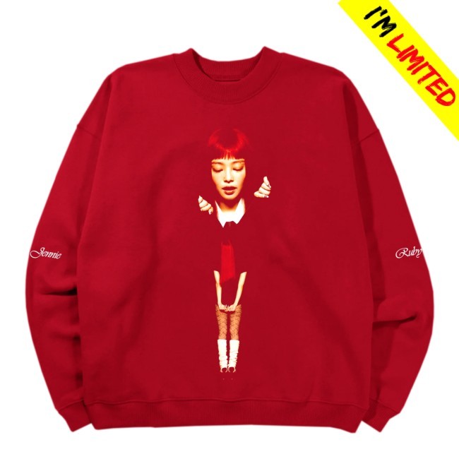 Ruby Red Album Sweatshirt Jennie Merch Apparel