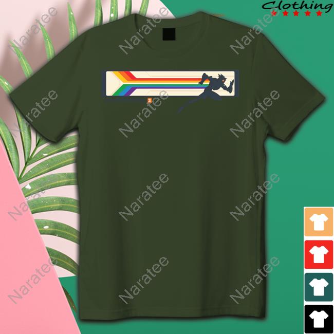 Official Blizzard Gear 2023 Unisex Overwatch 2 Tracer Pride Tee Shirt