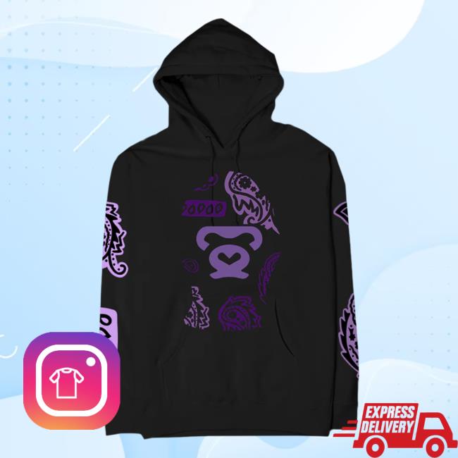 Official GloRilla Merch Store Paisley Ski Mask Sweaters Black GloRilla Apparel Clothing Shop Glo Rilla