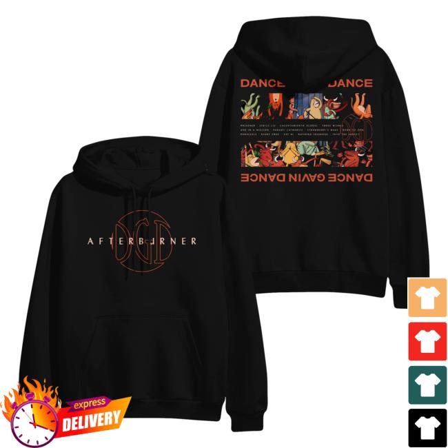 Official Dance Gavin Dance Band Merch Chaos Black Afterburner Pull Over Hoodie DanceGavinDance