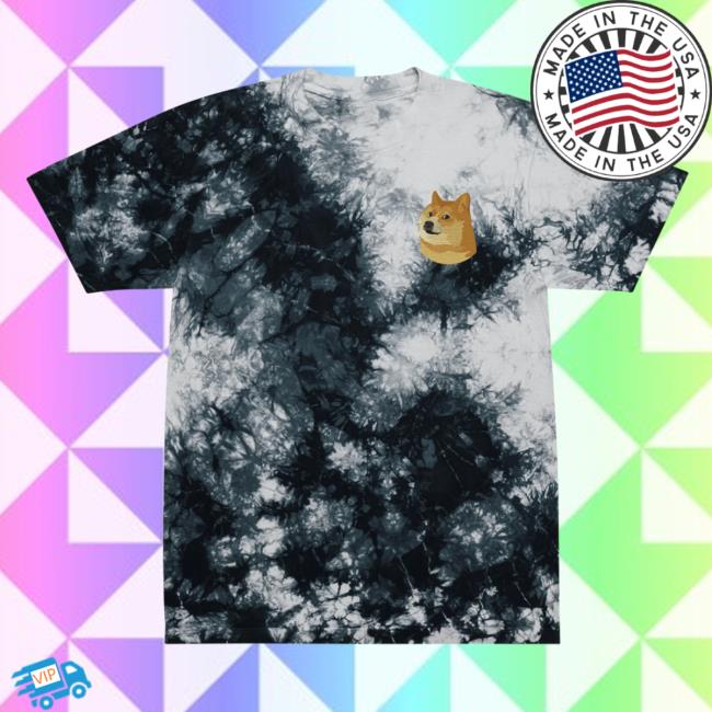 Official Liberty Maniacs Doge Tie-Dye T-Shirts Black / White Libertymaniacs