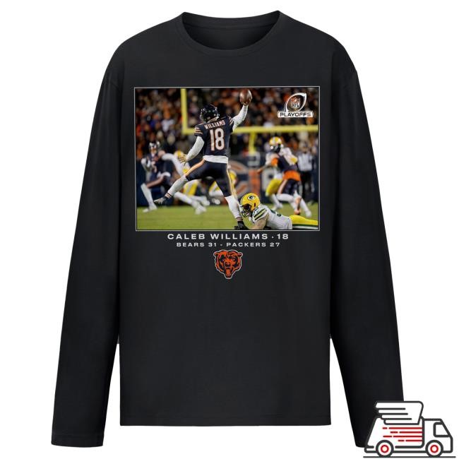Caleb Williams Chicago Bears NFL Flash Features Wild Card Tee Vintage Collector Us