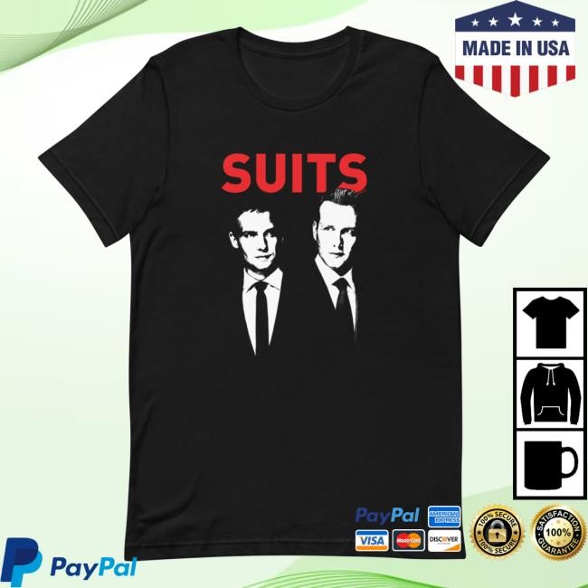 Nbc Store Merch Suits Mike & Harvey Short Sleeve Shirt
