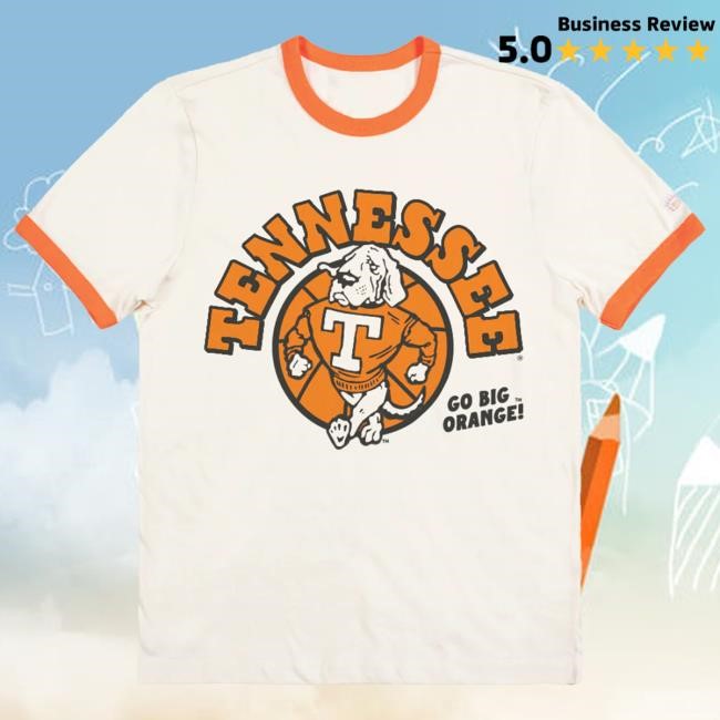 NCAA Tennessee Vols Basketball Smokey Ringer Apparel Homefield