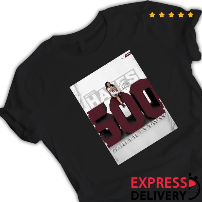 Official Anastasia Hayes 500Th Career Assist With Mississippi State Women’s Basketball Decorations Poster Long Sleeve T Shirt