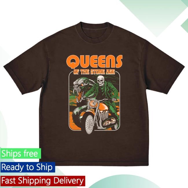 QOTSA Snake Skeleton Short Sleeve Tee - Queens Of The Stone Age Store