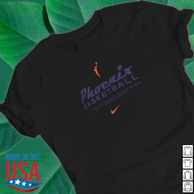 Official NBA Shop Phoenix Mercury On Court Legend Essential Practice T-Shirt