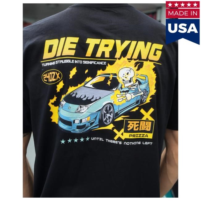 Official PrizzaMike Merch DIE TRYING - Attractive Hoodie