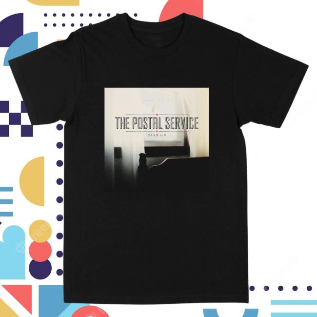 Official The Postal Service Merch Logo Give Up Album Cover Popover Shirt Thepostalservice Store Shop