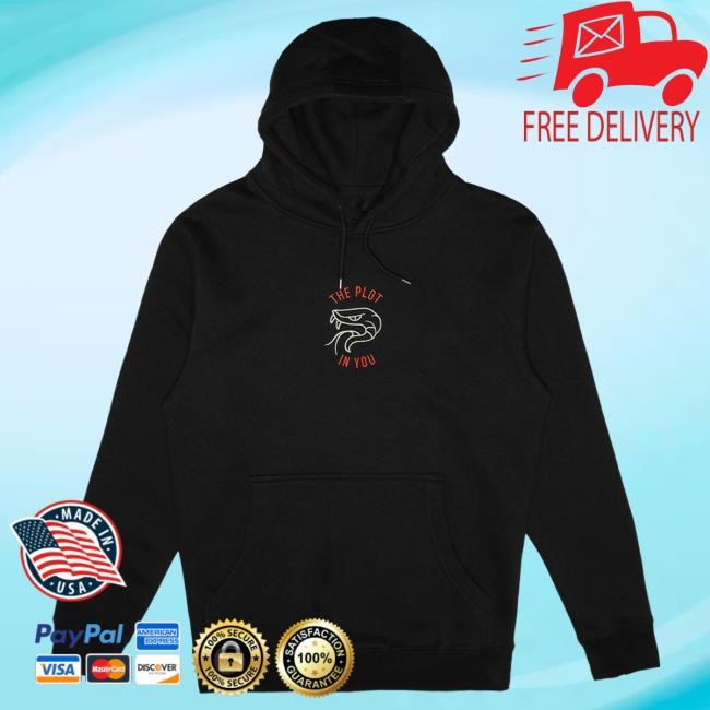 Official The Plot In You Clothing Store Merch Snake Head Black Popover Sweatshirt