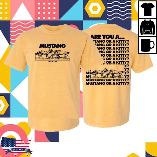 Official Kings Of Leon Merch Can We Please Have Fun Exclusive Mustang Shirts