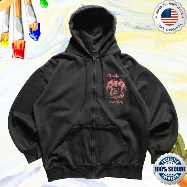 Official Kim Petras Merch Feed The Beast Tour Zip Up Sweatshirts