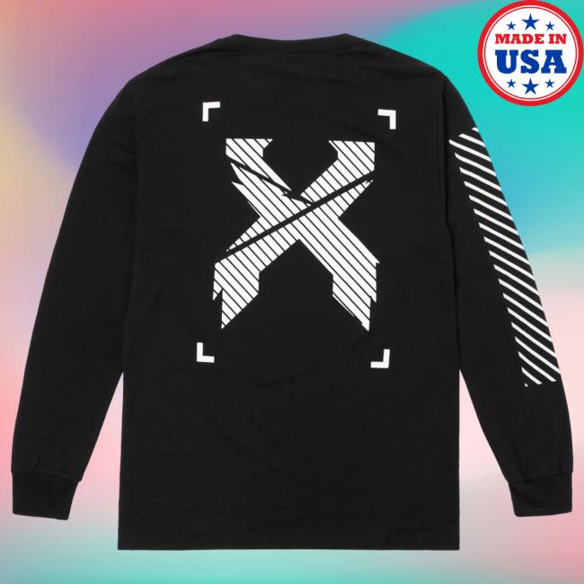 Official Excision Merch Sliced Logo Long Sleeve T-Shirt (Black)
