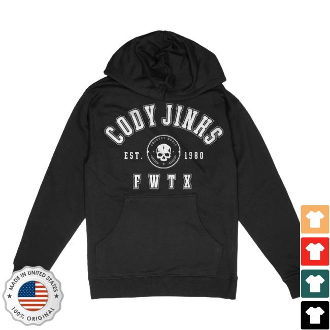 Official Cody Jinks Merch Store Cody Jinks Cj Collegiate Hooded Sweatshirt Cody Jinks Apparel Clothing Shop CodyJinks