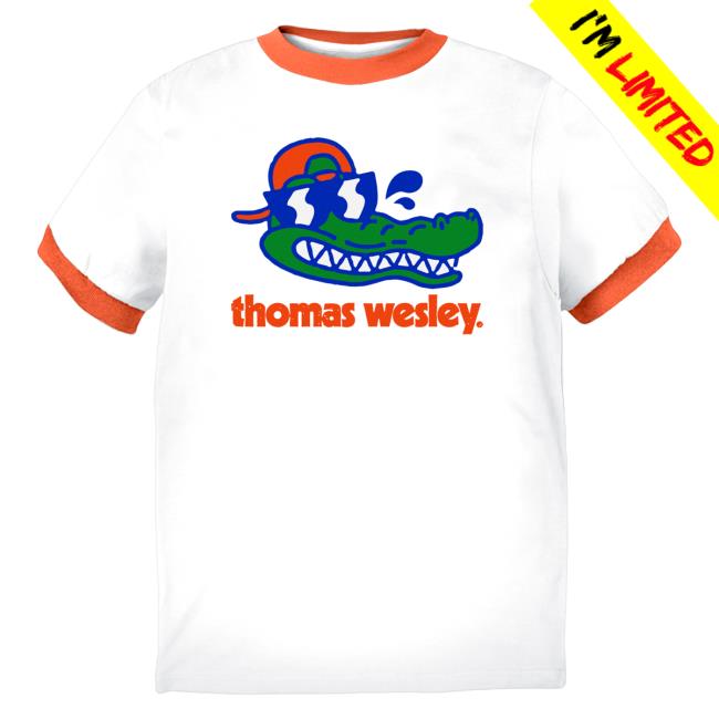 Official Diplo Merch Store Diplo Thomas Wesley X Vinyl Ranch Gator Ringer Tees (Orange)