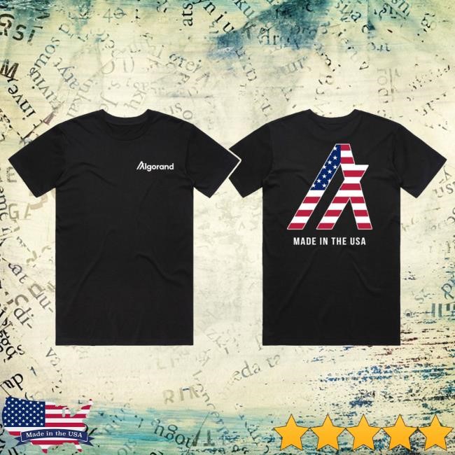Algorand Logo Us Flag Made In Usa Tee