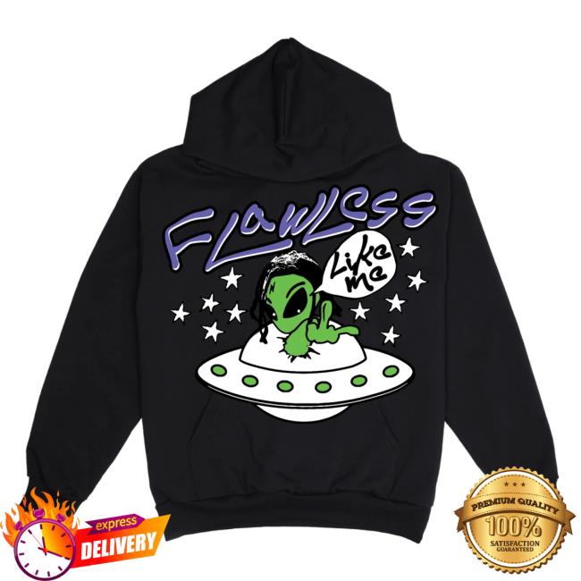 Official Lucki Merch Flawless Alien Hooded Sweatshirt Deadboylife