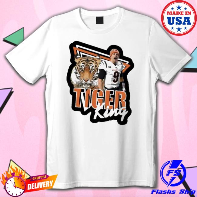 Premium Bengals Joe Burrow Tiger King t- shirt