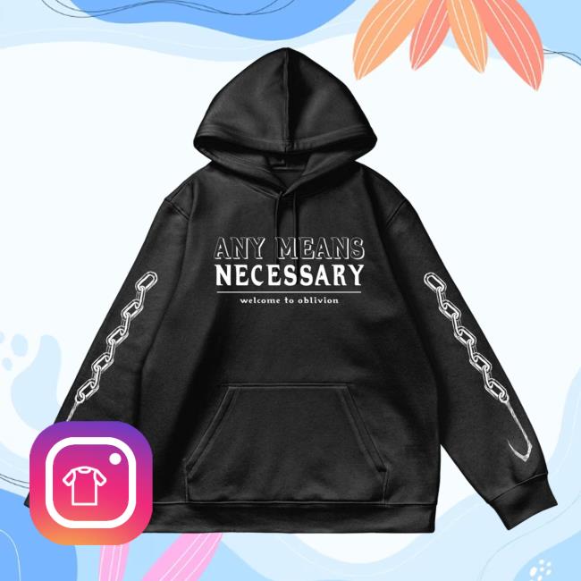 Any Means Necessary Clothing Hellraiser Pull Over Hoodie Black