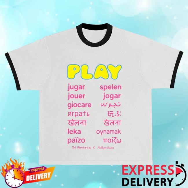 Official Ed Sheeran Merch Play x KidSuper Ringer New Shirt EdSheeran