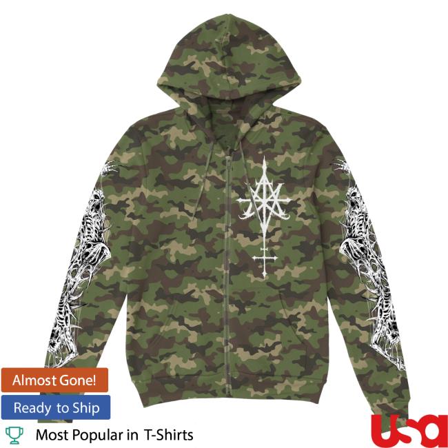 Official Indie Merch Store Shop Aborted "Crest" Zip Sweatshirts IndieMerchStore