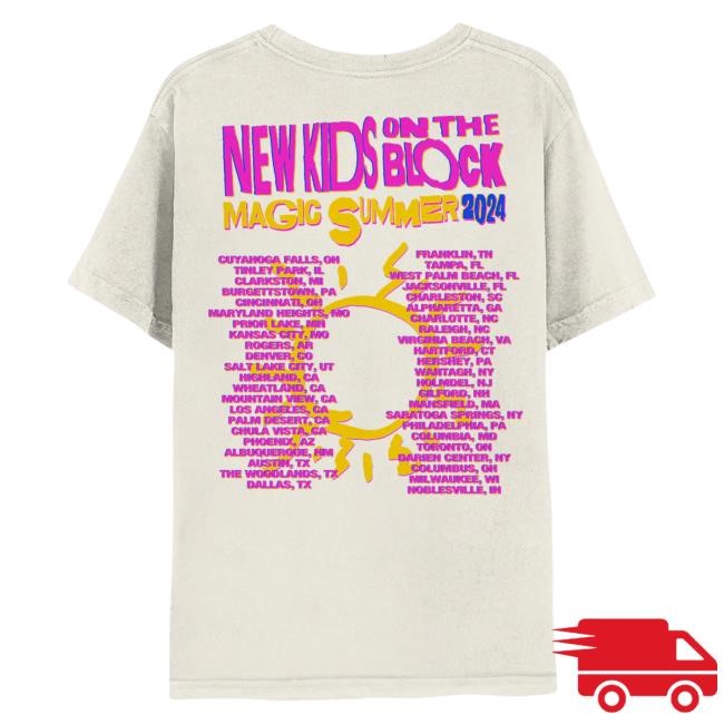 Magic Summer 2024 Tour T Shirt New Kids On The Block Store Official NKOTB