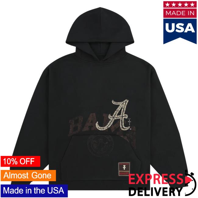 Official Travis Scott Utopia Merch Store CJ X M&N X UNIVERSITY OF ALABAMA Pullover Sweatshirt Travis Scott Apparel Clothing TravisScott