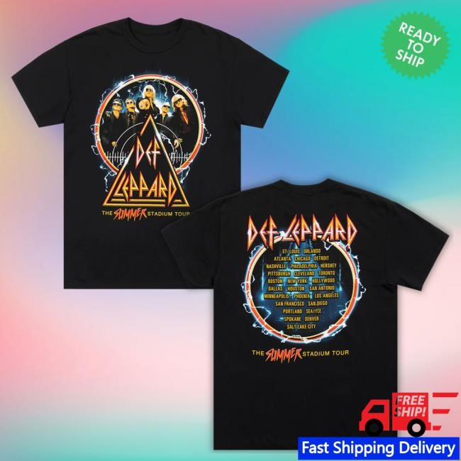 The Summer Stadium Tour 2024 Tee Def Leppard Official Store