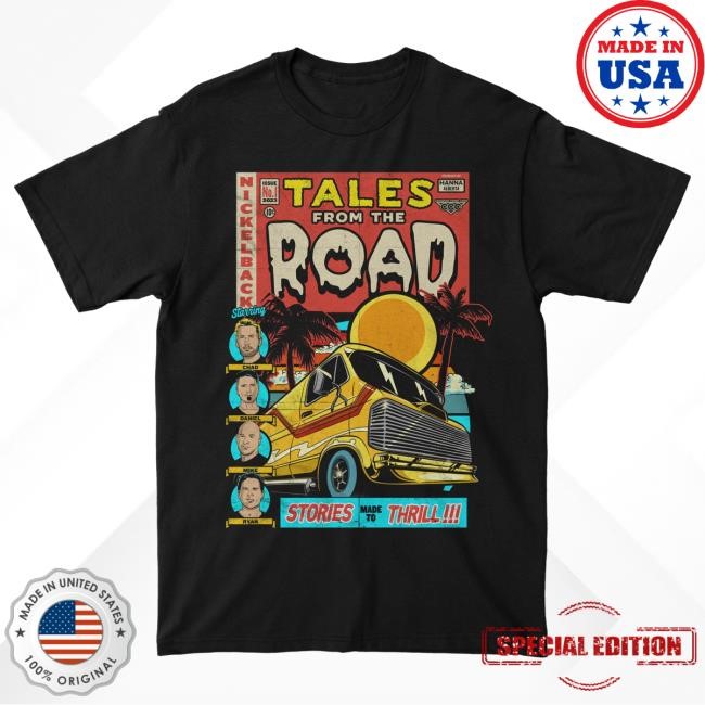 Official Nickelback Merch Nickel Back Tales From The Road Black Tee