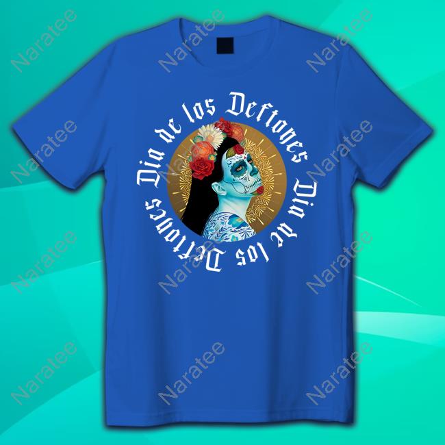 Dia De Los Deftones 2023 La Catrina Circle Seafoam T-Shirt