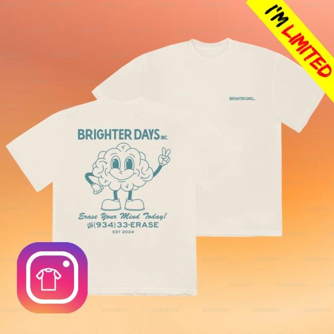 Brighter Days 934-33-Erase New Tee – Ariana Grande Merch