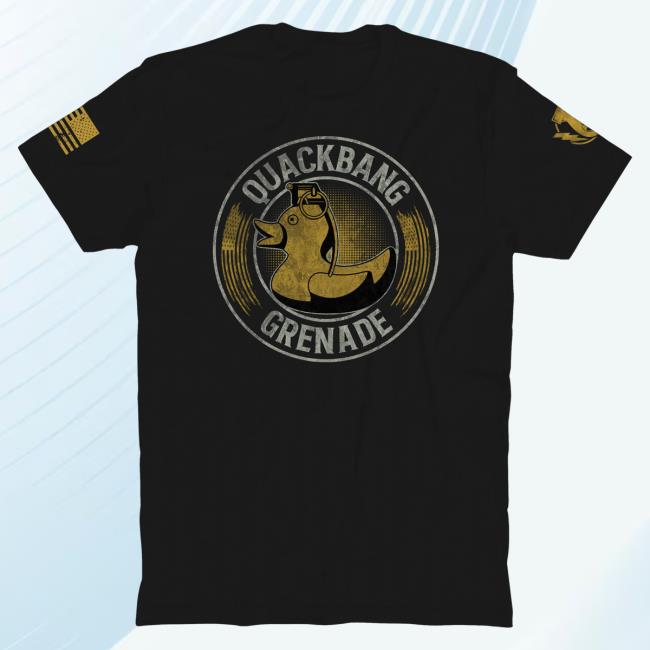 Official The Fat Electrician Merch Bunker Branding The Fat Electrician Quackbang Grenade Tee Black BunkerBranding