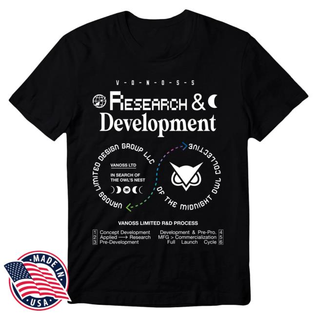 Official Vanoss 3Blackdot Merch Store Vanoss Vanoss® | Research Shirt New (Black) Limited Edition Vanoss3blackdot Apparel Clothing Shop