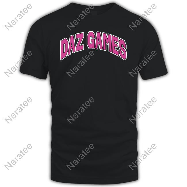 Official Daz Black Merch Black Daz Games Pink Logo Shirt