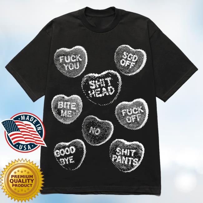 Official Misery Worldwide Bite Me Graphic Print Black T-Shirt