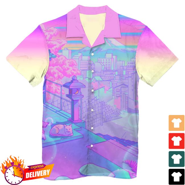 Official Vapor95 Clothing Store Vapor 95 Kami Friend Hawaiian T-Shirt