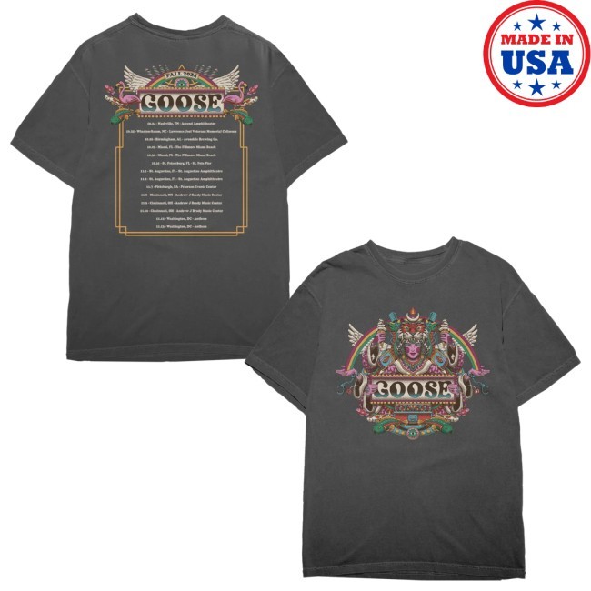 Goose Store Tiger Queen Tour New T-Shirt Goose The Band Merch