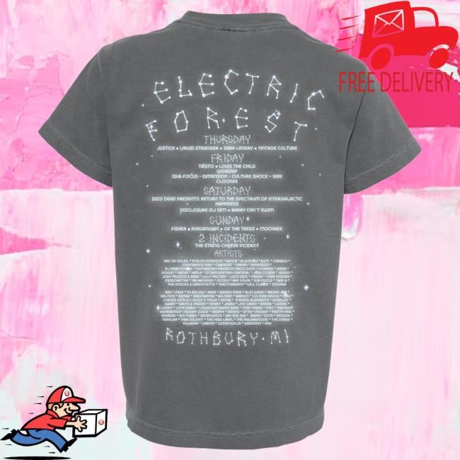 2025 Forest Goods Balloon & Jellyfish Youth Shirt Electric Forest Festival Official