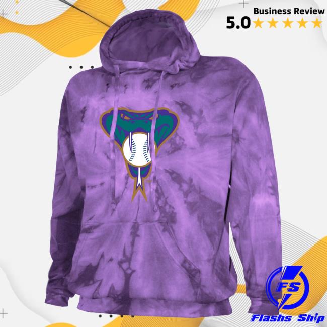Official Dicks Sporting Goods Stitches Men's Arizona Diamondbacks Purple Tie Dye Pull Over Hoodie Dickssportinggoods Tie-Dye