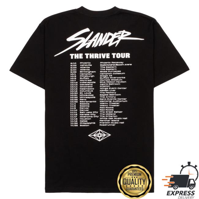 Slander Merch Store Thrive Tour Shirts Official Slander Merch Store Thrive Tour Attractive Shirt