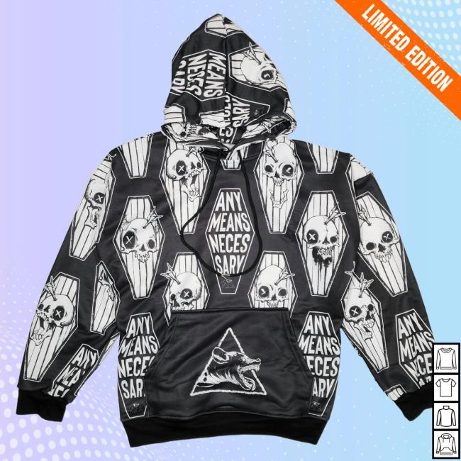 Any Means Necessary Clothing Casket Aop Pullover Sweatshirt 3D All Over Print