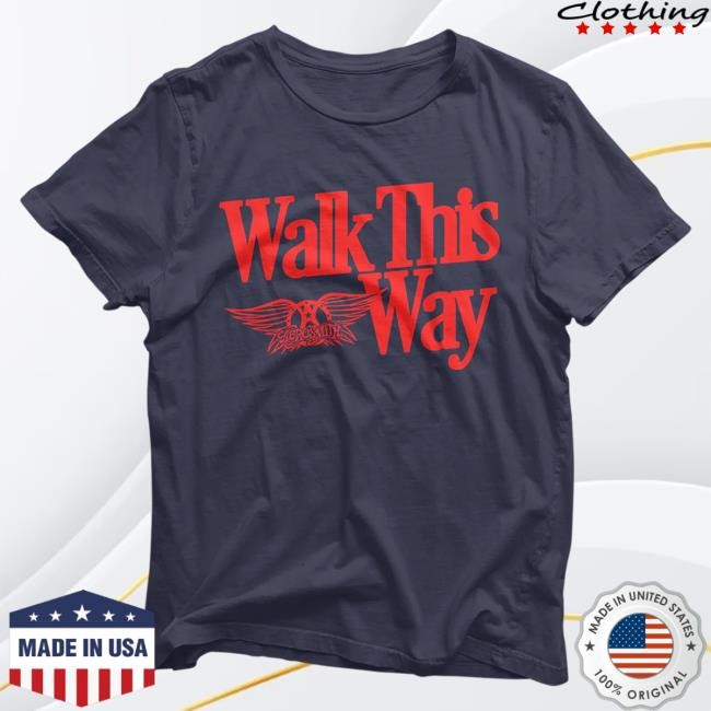 Official Aerosmith Merch Walk This Way Liberty Tshirt