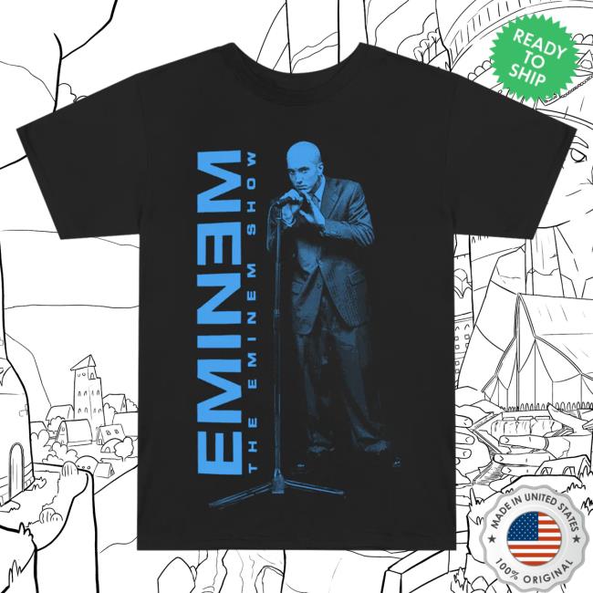 Eminem Slim Shady Clothing Shop Store The Eminem Show On The Mic T Shirt SlimShady Merch
