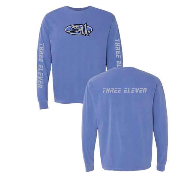 Official 311 Merch Blue Album Three Eleven 311 Crewneck